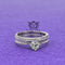 0.8ct Round Diamond Gold Bridal Set - 01US60A